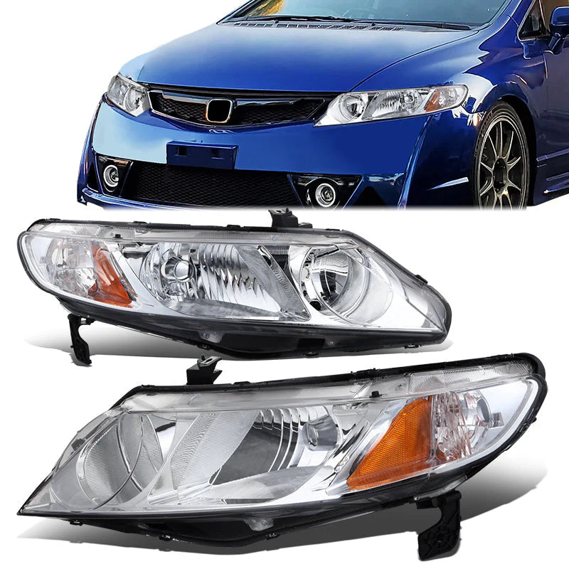 Factory Style Headlights 06-11 Honda Civic