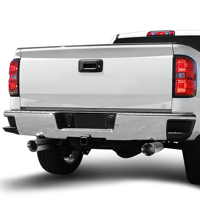 Cat-Back Exhaust w/3.5 in. OD Stainless Steel Muffler Tip 14-19 Chevy Silverado GMC Sierra 1500 LD Limited 4.3L 5.3L