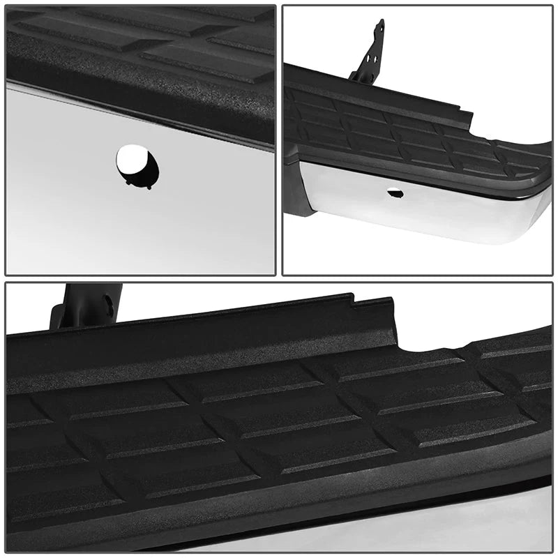 Rear Step Bumper w/Sensor Holes & Plate Lights 07-13 Chevy/GMC Silverado Sierra 1500