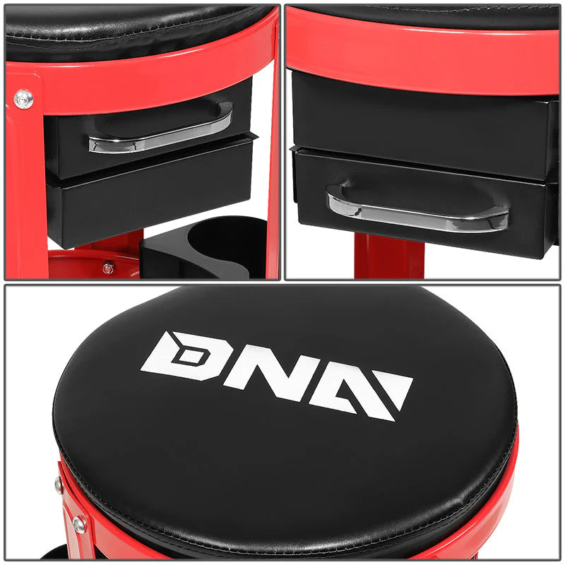 Roller Seat Creeper Storage Mechanic Stool - 16 in. X 16 in.