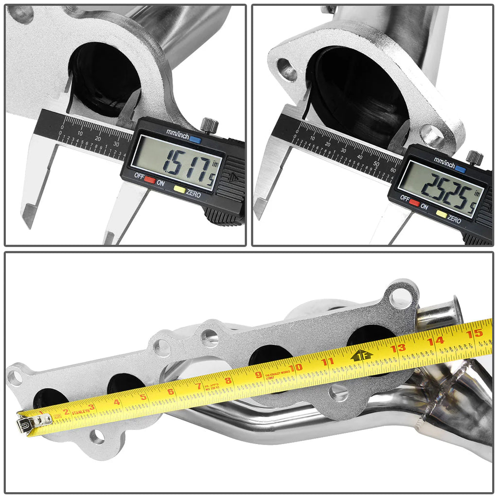 96-99 Toyota Tacoma 2.4L RWD Tri-Y Exhaust Header - Stainless Steel