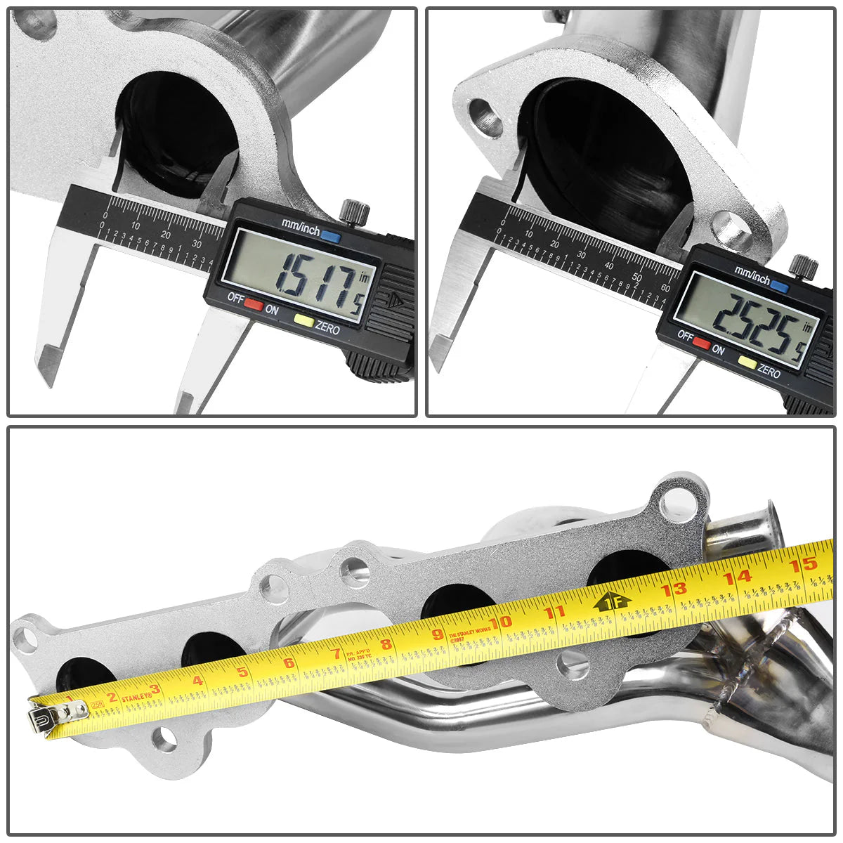 96-99 Toyota Tacoma 2.4L RWD Tri-Y Exhaust Header - Stainless Steel