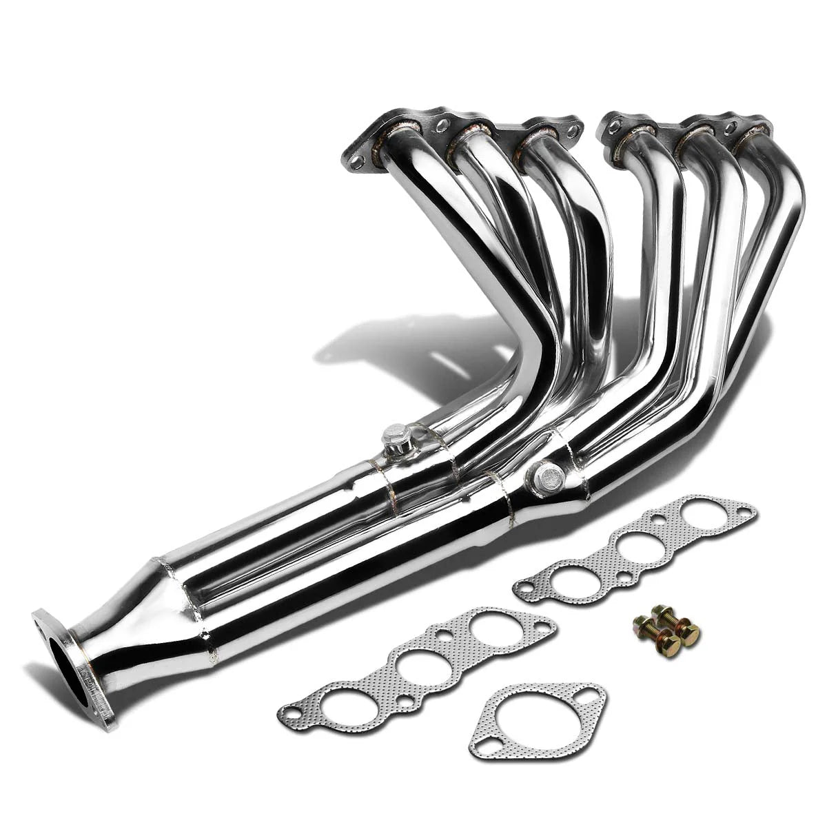93-98 Toyota Supra MK4 NA 3.0L I6 6-2-1 Exhaust Header w/O2 Sensor Bungs - Stainless Steel