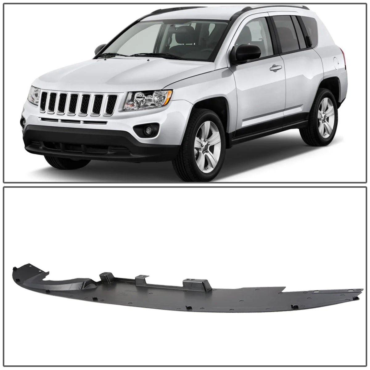 Front Bumper Air Dam Lip 11-17 Jeep Compass