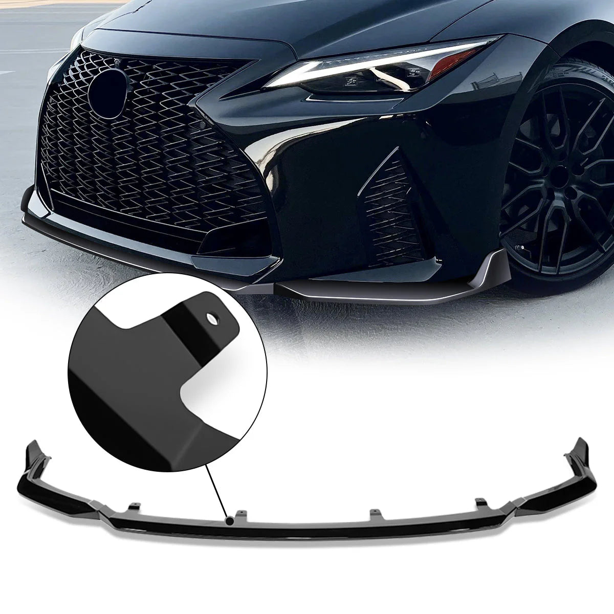 V-Style Front Bumper Lip 21-22 Lexus IS350 IS500