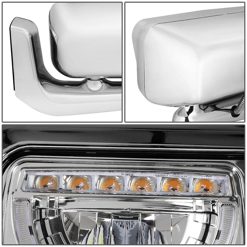 LED DRL Halo Headlights 81-88 Peterbilt 359, 87-07 379, 08-21 389
