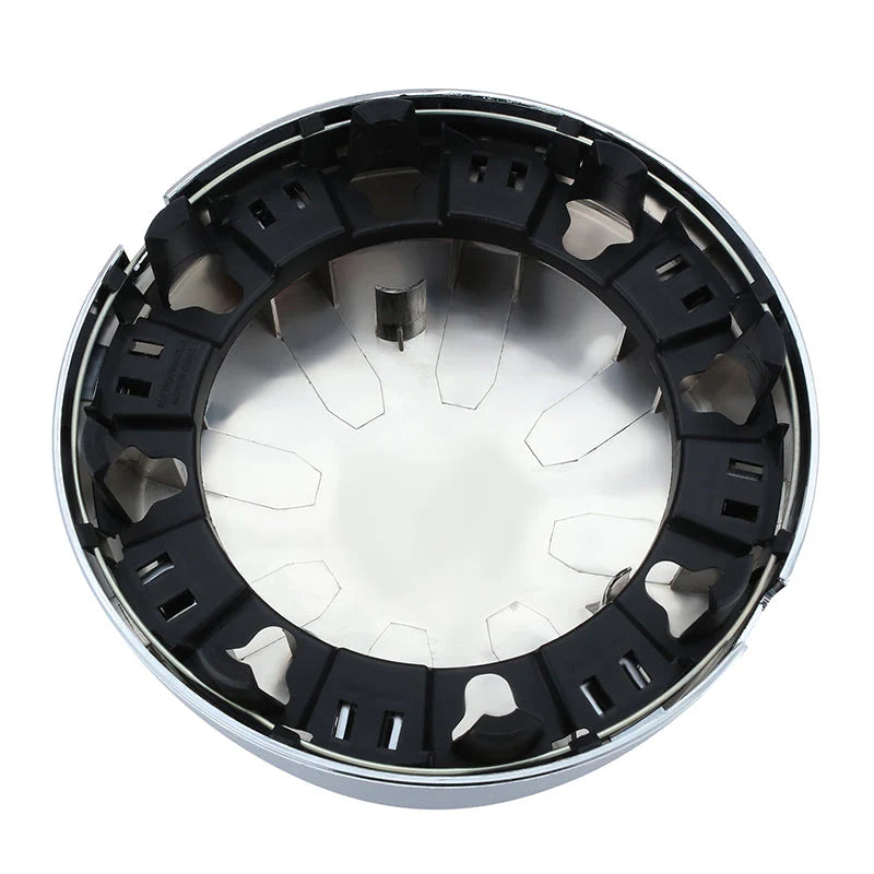 Pair Blank Faced Style Rear Wheel Center Caps 03-18 Dodge Ram 3500 DRW