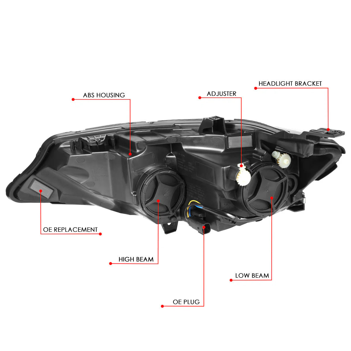 Factory Style Projector Headlight (Right) 19-22 Chevrolet Malibu
