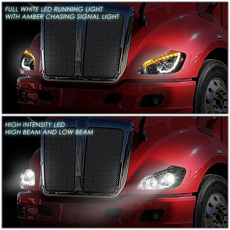 LED DRL Sequential Headlights 13-21 Kenworth T680