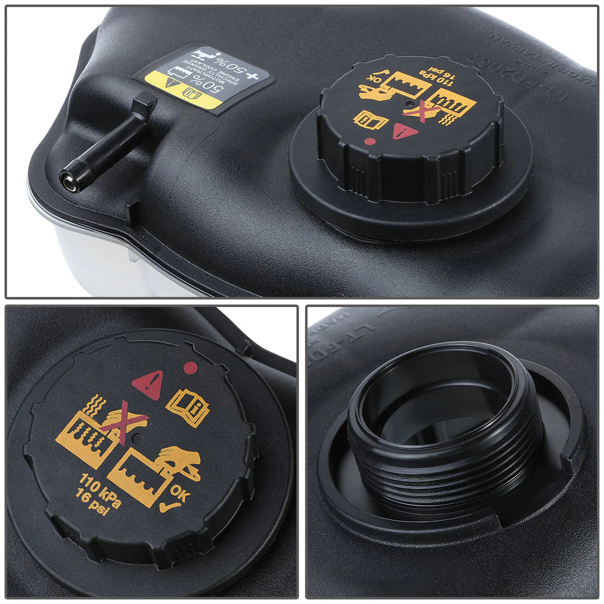 11-14 Ford Mustang 3.7L 5.0L Coolant Overflow Reservoir w/ Cap