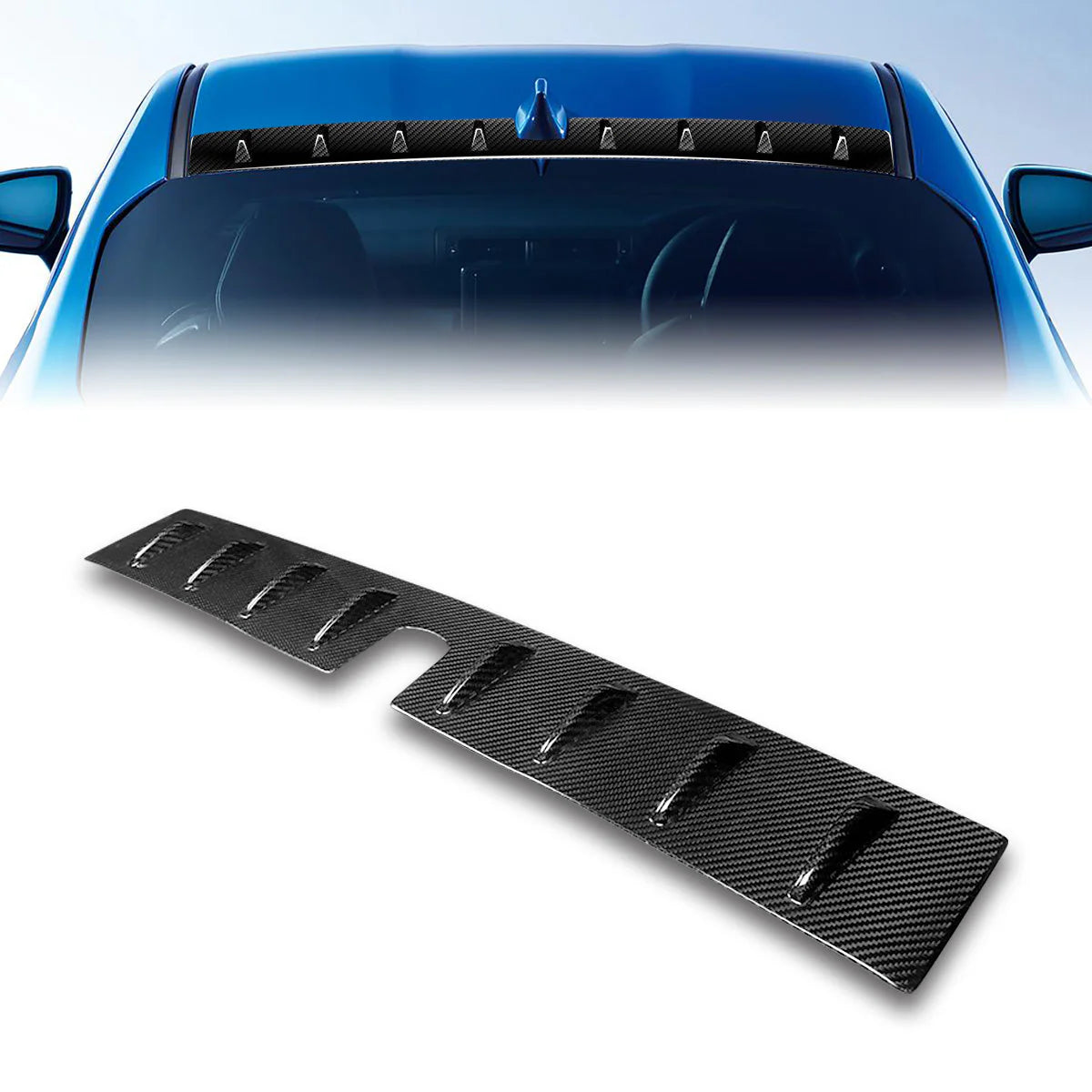 Vortex-Style Carbon Fiber Rear Trunk Lid Spoiler 22-23 Subaru WRX