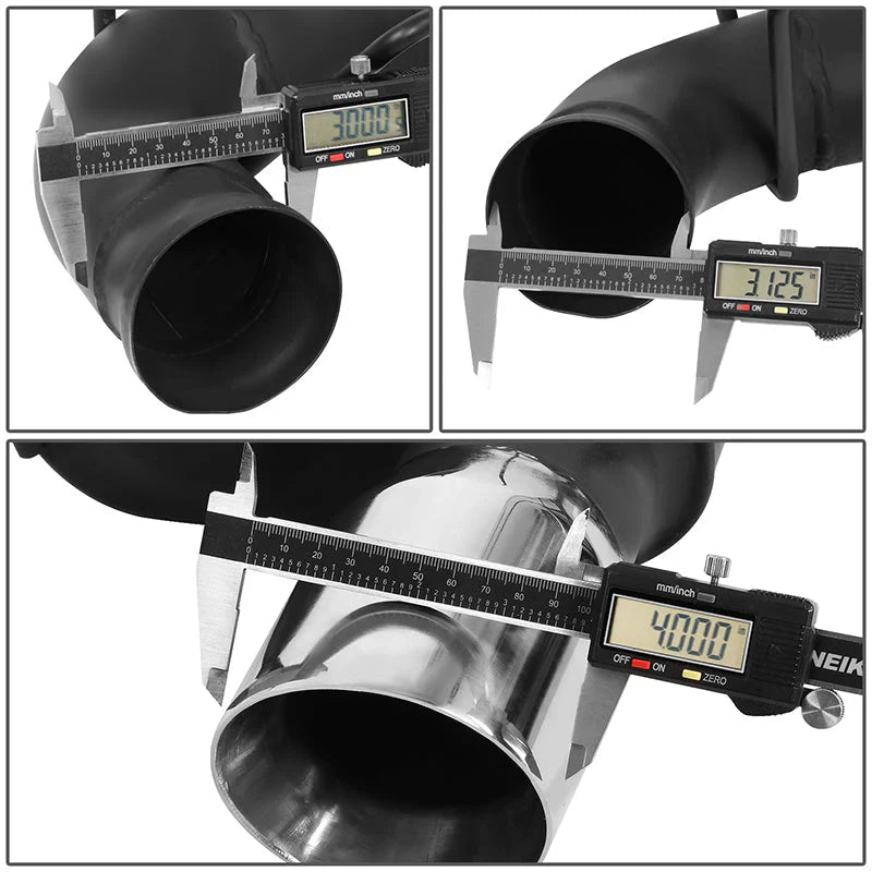 Axle-back Exhaust Systems w/3.75 in. OD Stainless Steel Muffler Tip 11-12 Ford Mustang 5.0L 5.4L 2Pcs