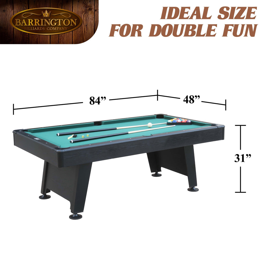 2026 84′′ Arcade Pool Table with Bonus Dartboard Set, Green