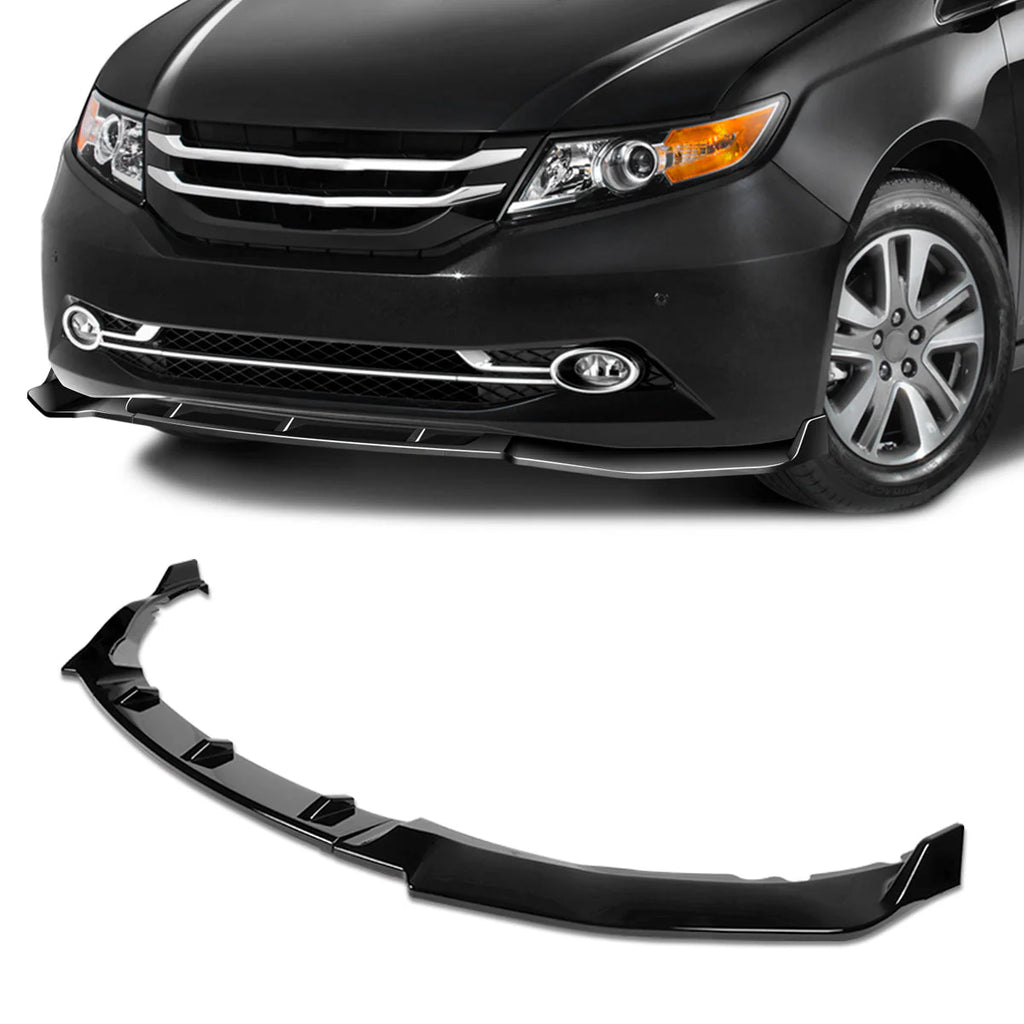 CK-Style Front Bumper Lip - Gloss Bla 11-17 Honda Odyssey