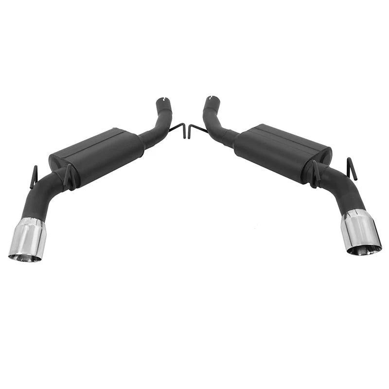 Axle-back Exhaust Systems w/4 in. OD Stainless Steel Muffler Tip 10-15 Chevy Camaro 6.2L 2Pcs