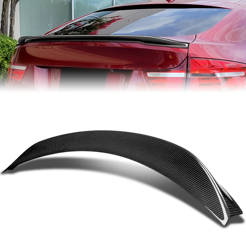 P2-Style Carbon Fiber Rear Trunk Lid Spoiler 08-14 BMW X6 E71