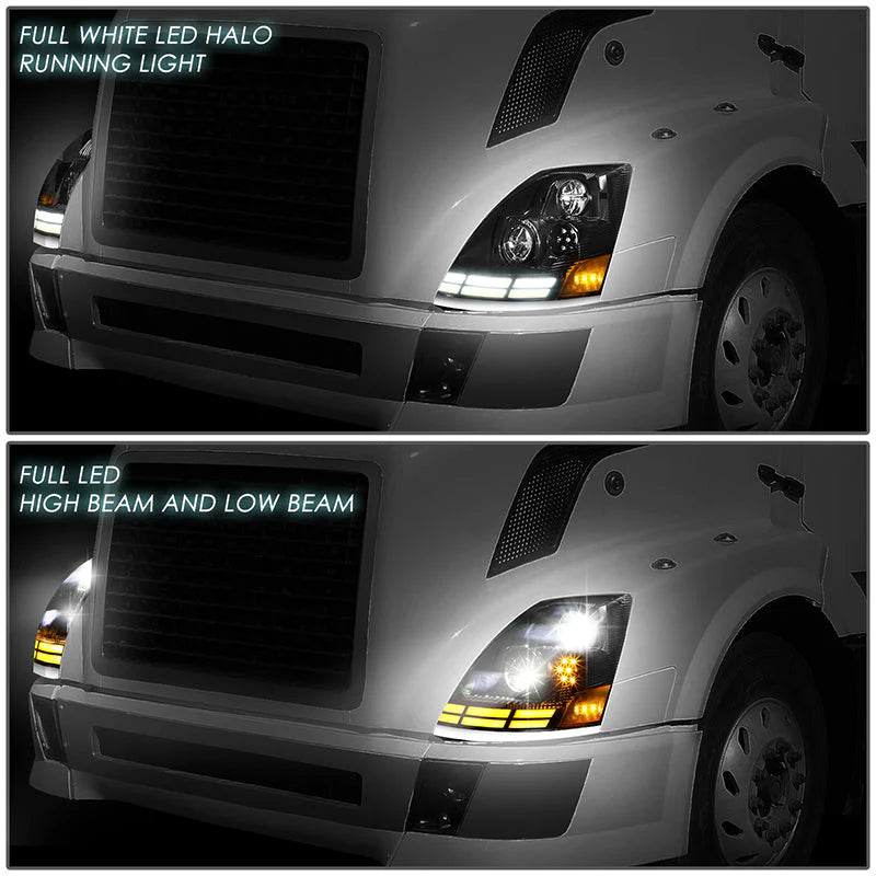 Full LED Switchback Headlights 03-17 Volvo VN VNL VNM VNX