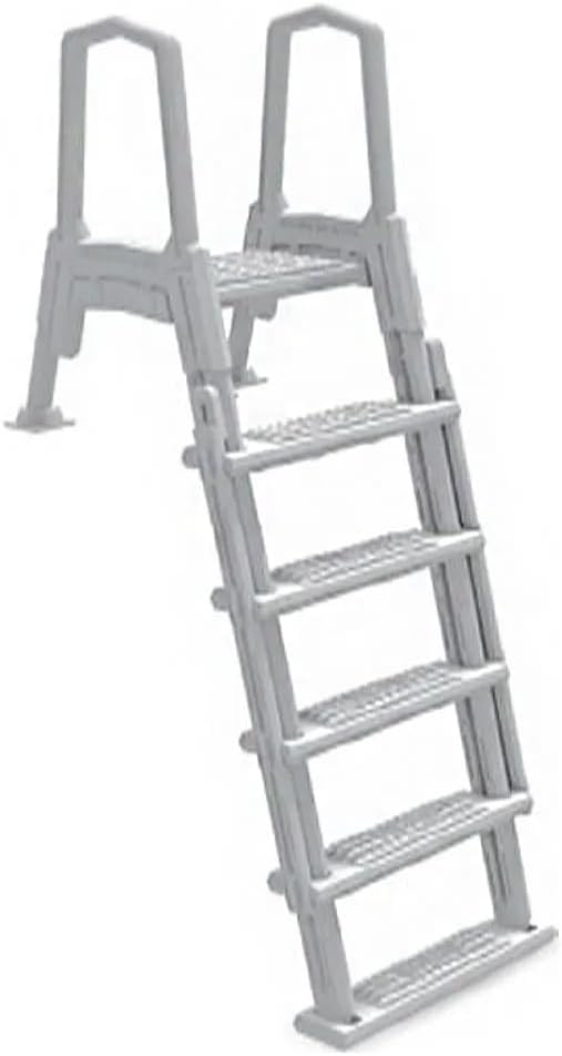 2026 Select Anti-Slip in-Pool Steps | Gray | for Above Ground Swimming Pools | Can Mount to Decks 48′′ to 54′′ H | Safety Stairs Capacity Up to 300 lbs