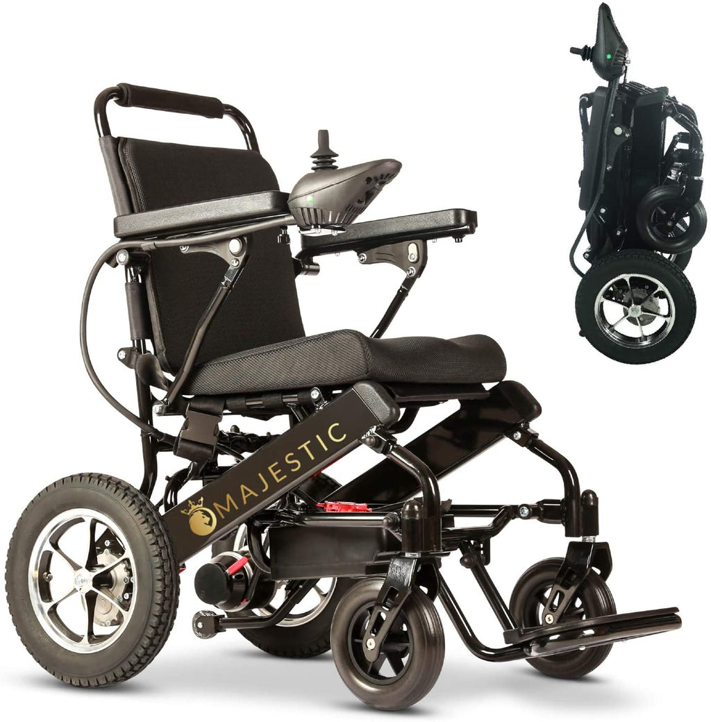 2026 2020 New Folding Ultra Lightweight Electric Power Wheelchair, Silla de Ruedas Electrica, FDA Approved and Air Travel Allowed, Heavy Duty, Mobility Motorized, Portable Power (17.5′′ Seat Width)