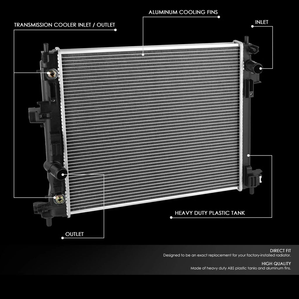13589 Replacement Radiator 16-18 Cadillac CTS, 16-19 ATS, 16-20 Chevy Camaro AT