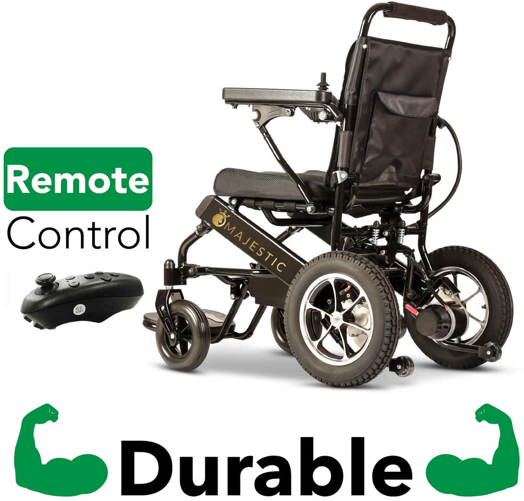 2026 2020 New Folding Ultra Lightweight Electric Power Wheelchair, Silla de Ruedas Electrica, FDA Approved and Air Travel Allowed, Heavy Duty, Mobility Motorized, Portable Power (17.5′′ Seat Width)