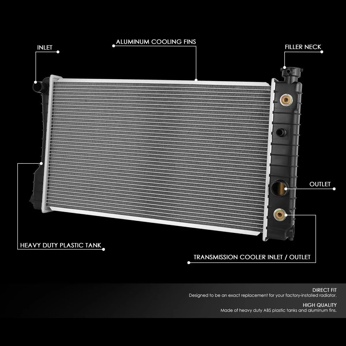 206 Replacement Radiator 85-88 Chevrolet S10 Blazer GMC S15 Jimmy
