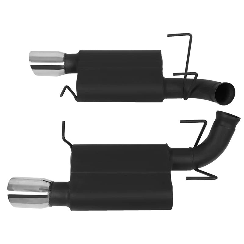 Axle-back Exhaust Systems w/3.75 in. OD Stainless Steel Muffler Tip 13-14 Ford Mustang 5.0L 2Pcs