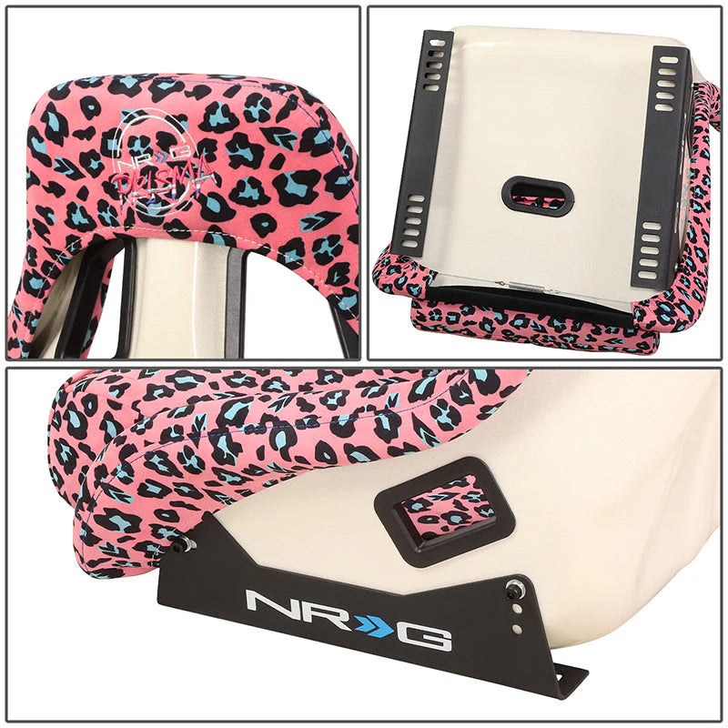 Vegan Micro Fiber Fixed Back Racing Bucket Seat Universal