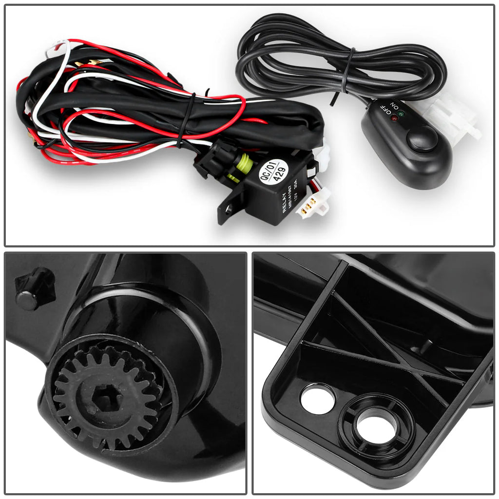 LED Fog Lights w/ Switch Wiring Harnesses 16-19 GMC Sierra 1500 (Limited)