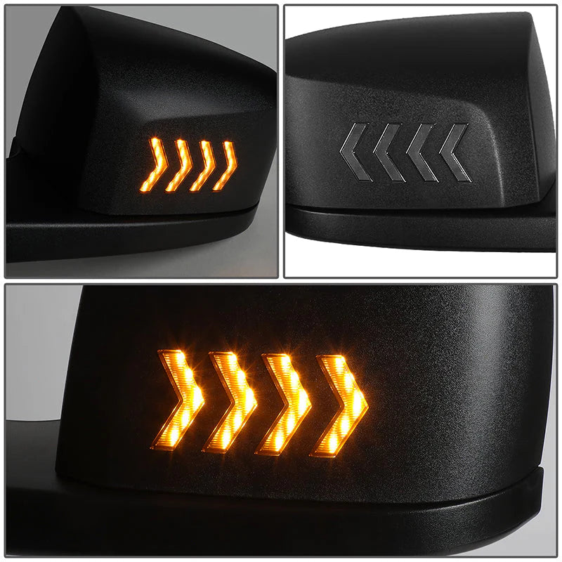 Performance Series Side Hood Mirrors (Black) 04-18 Volvo VN Series
