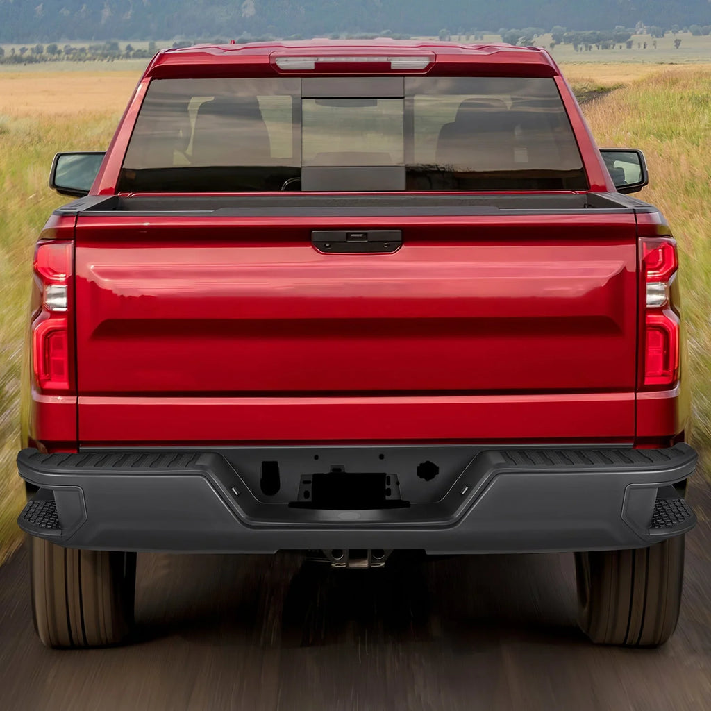 Rear Step Bumper W/License Plate Lights 19-23 Chevy/GMC Silverado Sierra 1500