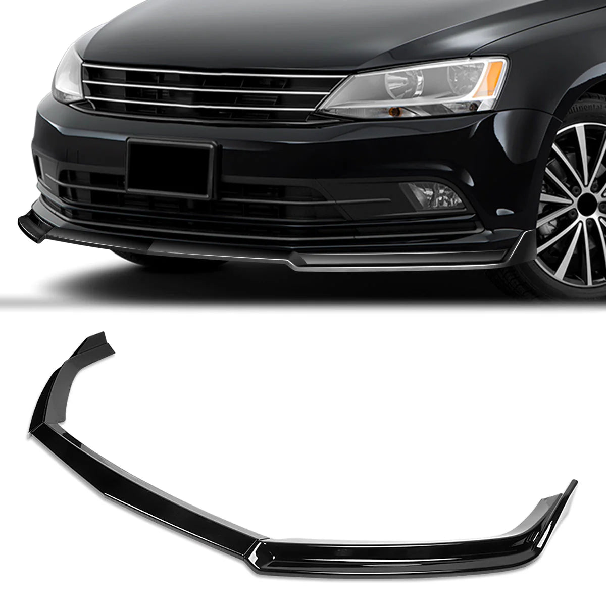 STP-Style Front Bumper Lip 15-18 Volkswagen Jetta
