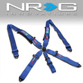 5 Point Cam Lock Racing Seat Belt Harness Blue - SBH-B6PCBL