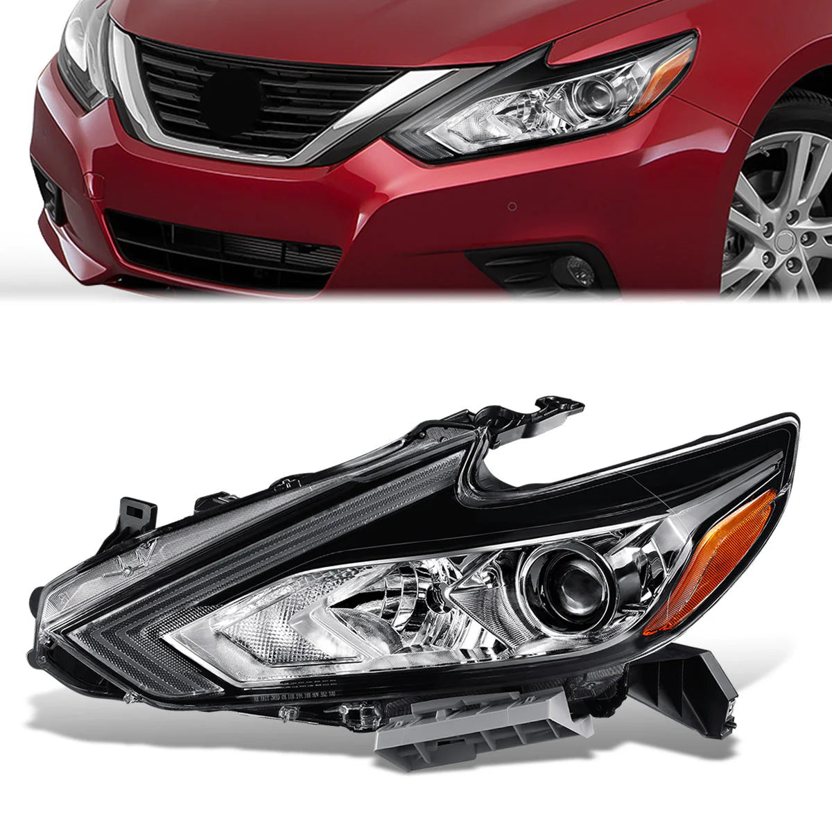 Factory Style Projector Headlight (Left) 16-18 Nissan Altima