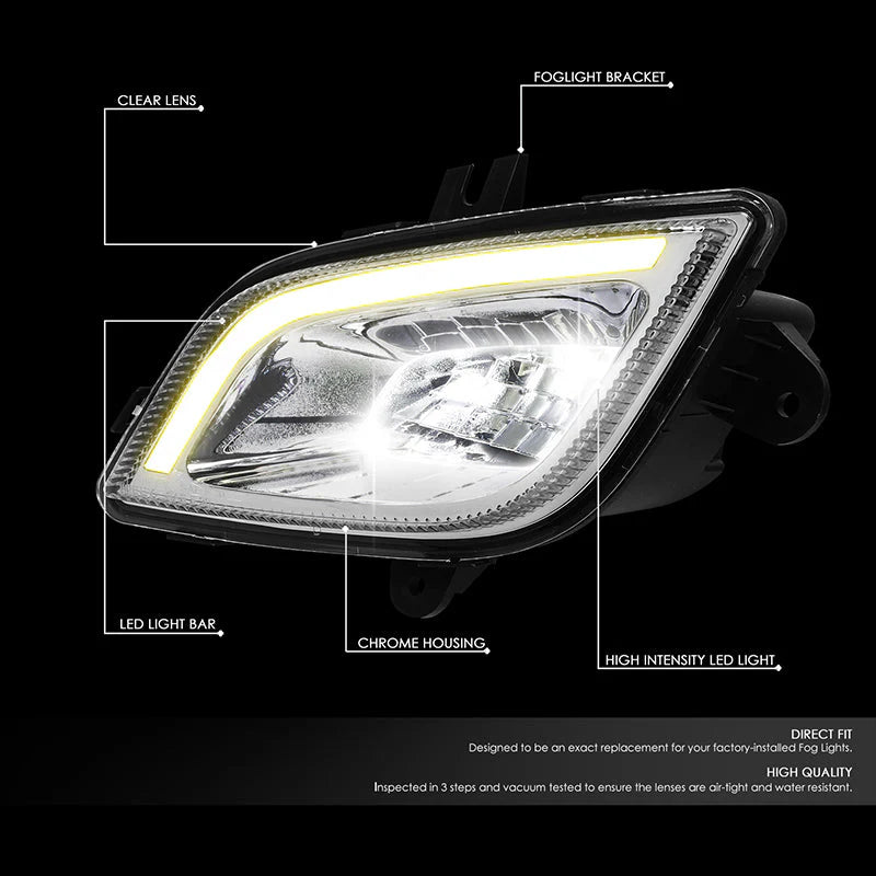 LED DRL Fog Lights 18-22 Freightliner Cascadia