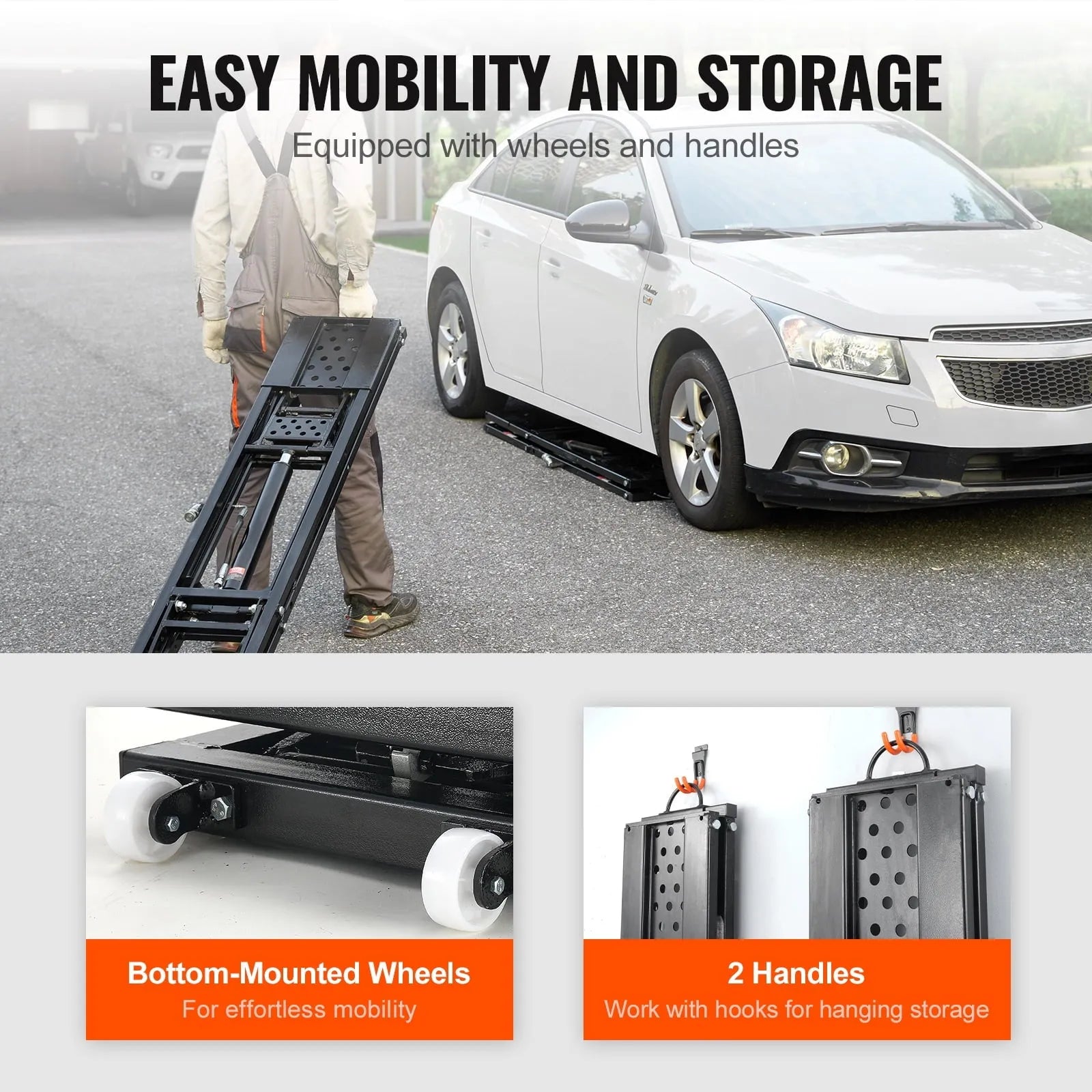 2026 Portable Car Lift 5000 LBS Automatic Car Lift System Jack for Home Garage