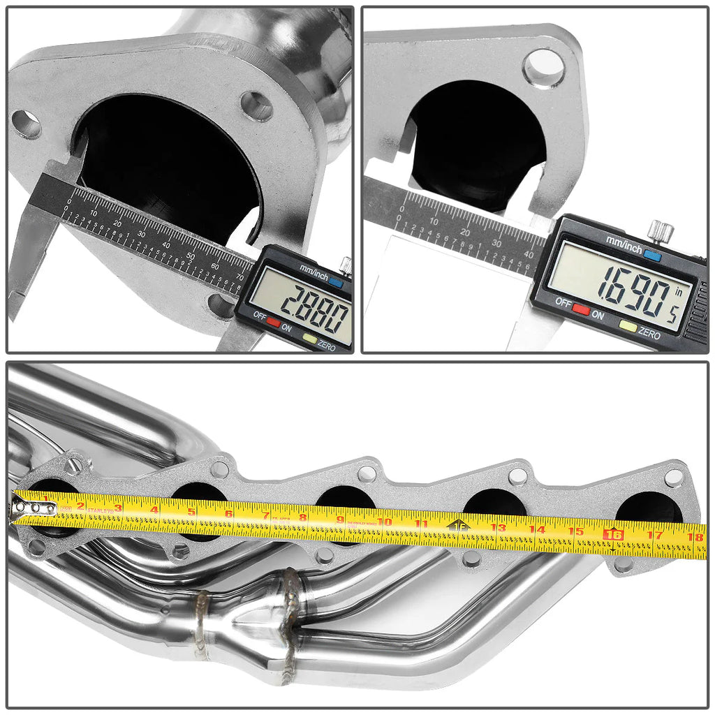 99-04 Ford F250 F350 Super Duty Tri-Y Long Tube Exhaust Header - Stainless Steel