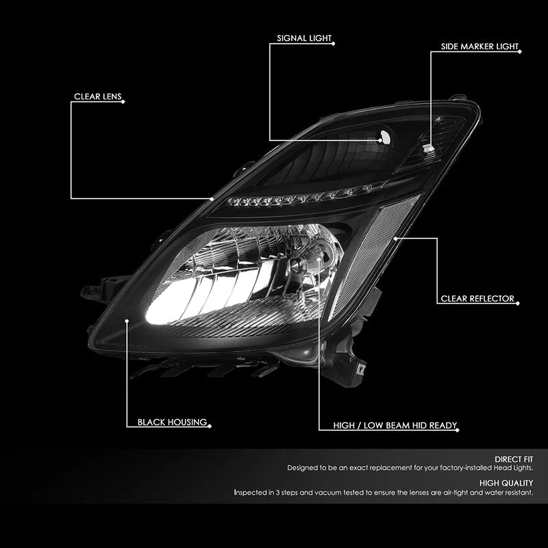 Factory Style Headlights 06-09 Toyota Prius