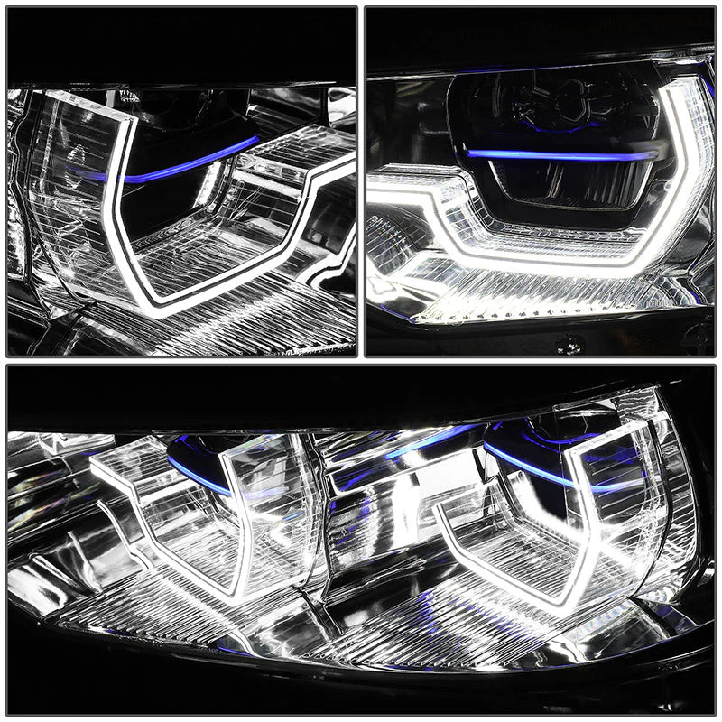 LED DRL Halo Sequential Headlights 17-20 BMW 530i 540i / xDrive