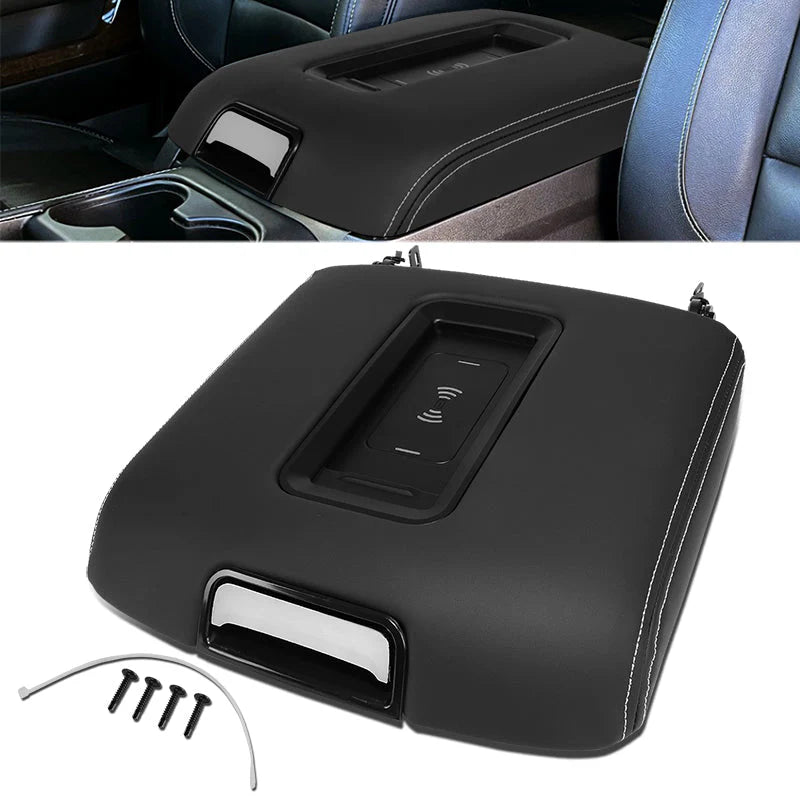 Center Console Lid w/Wireless Charger 15-20 Chevy Suburban / GMC Yukon XL