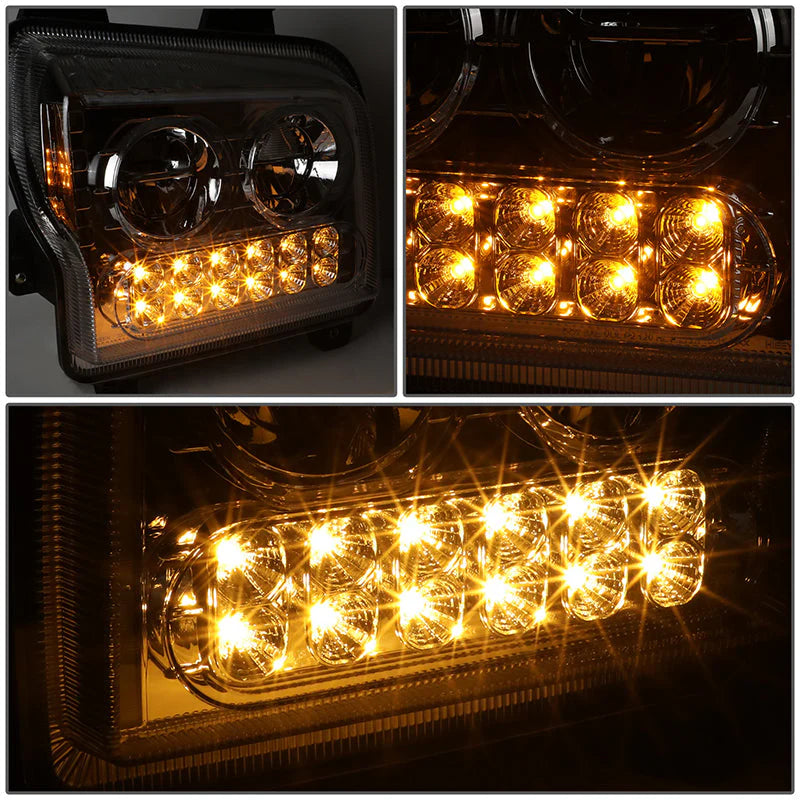 LED DRL Halo Sequential Headlights 19-22 Kenworth W990