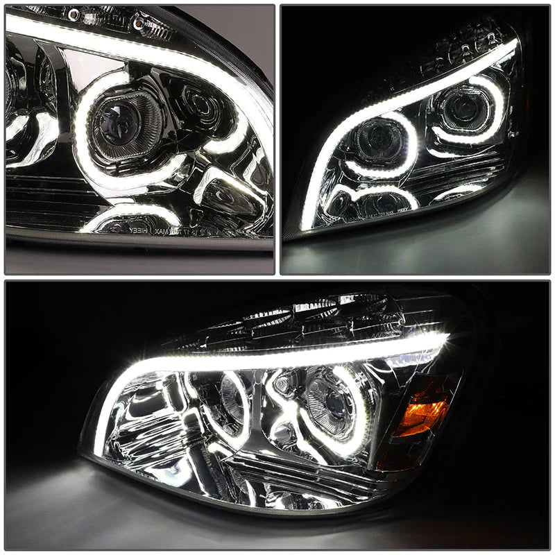 LED DRL Sequential Projector Headlights 08-17 Freightliner Cascadia