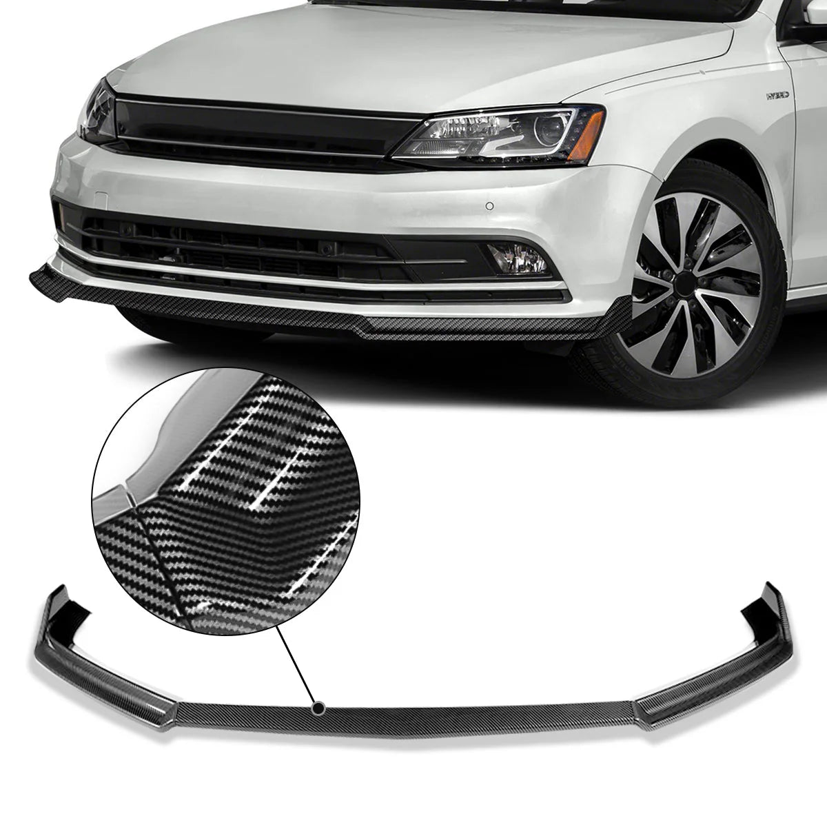 STP-Style Front Bumper Lip 15-18 Volkswagen Jetta