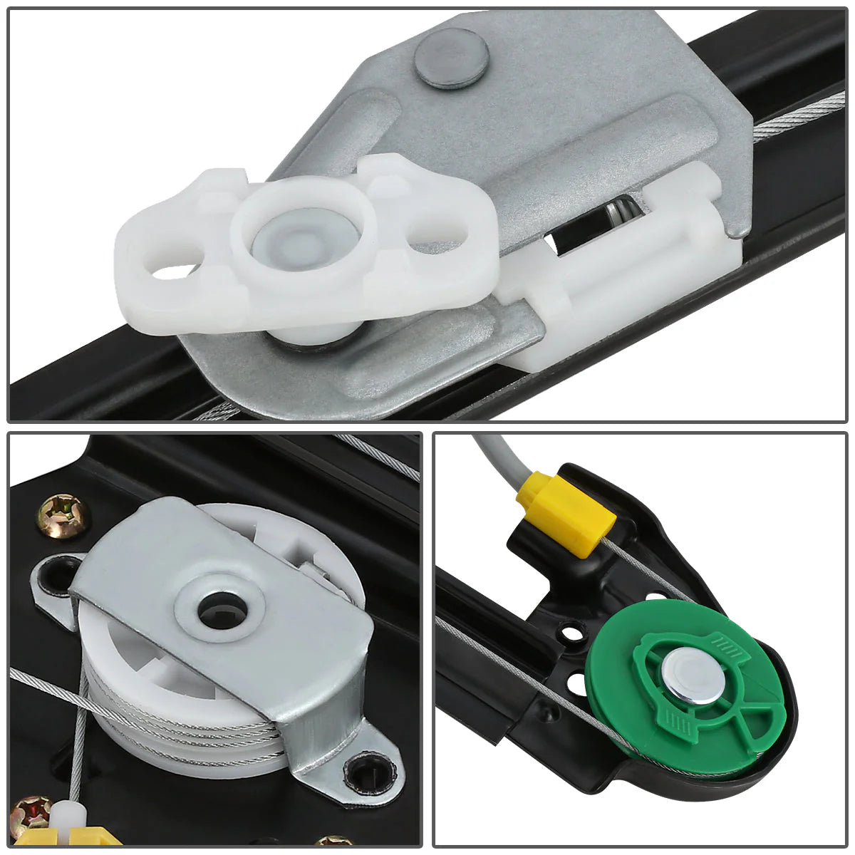 97-03 Chevy Malibu 97-99 Oldsmobile Cutlass Power Window Regulator w/Motor - Rear Left Driver Side