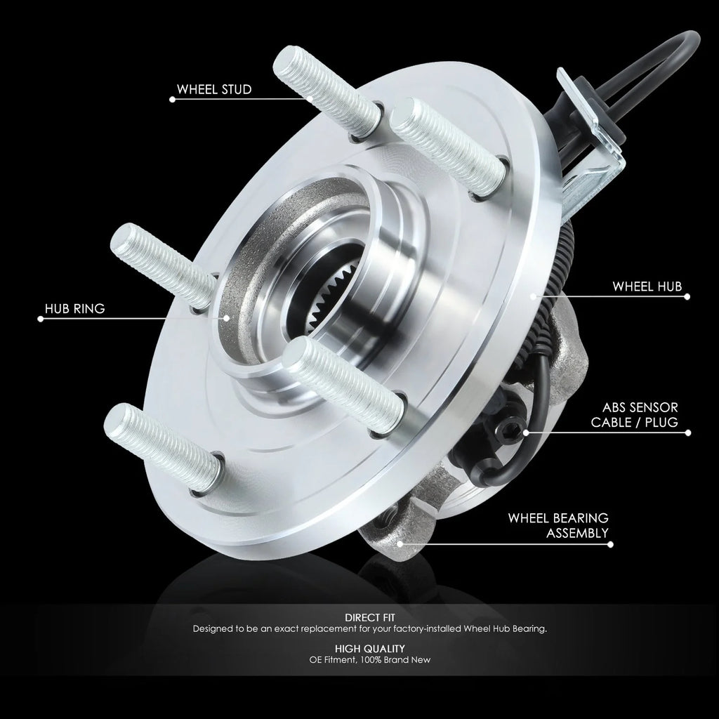 Front Left or Right Side Wheel Bearing & Hub Assembly 02-05 Ford Explorer, Mercury Mountaineer, Lincoln Aviator