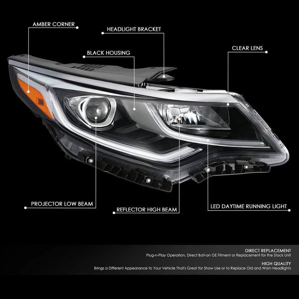 LED DRL Projector Headlight (Right) 19-20 Kia Optima