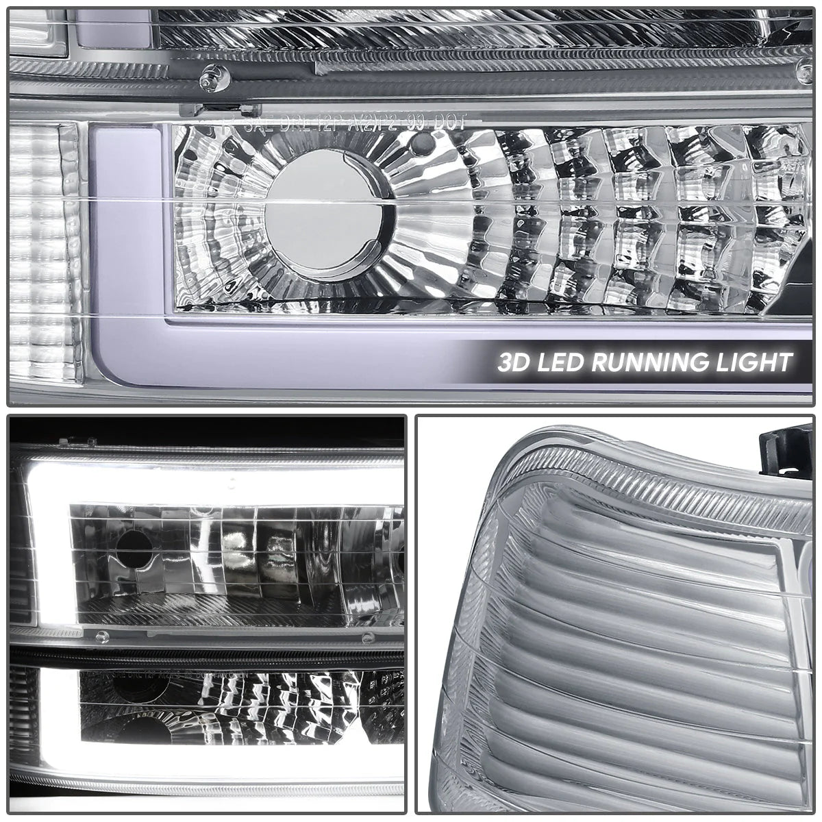 LED DRL Headlights 99-06 Chevy Silverado / Suburban 1500-3500