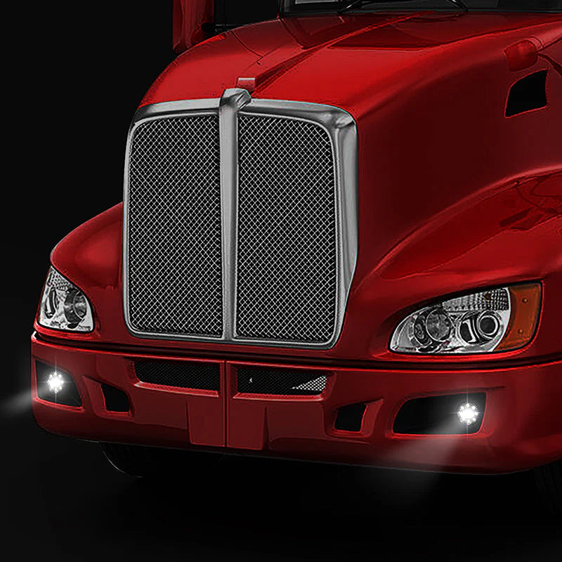 LED DRL Projector Fog Lights 08-15 Kenworth T660, 13-20 Peterbilt 579