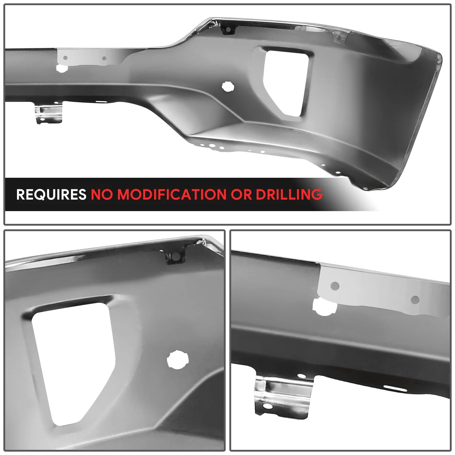 Modular Style Front Bumper (w/Fog Light Holes) 16-19 Chevy Silverado 1500 LD