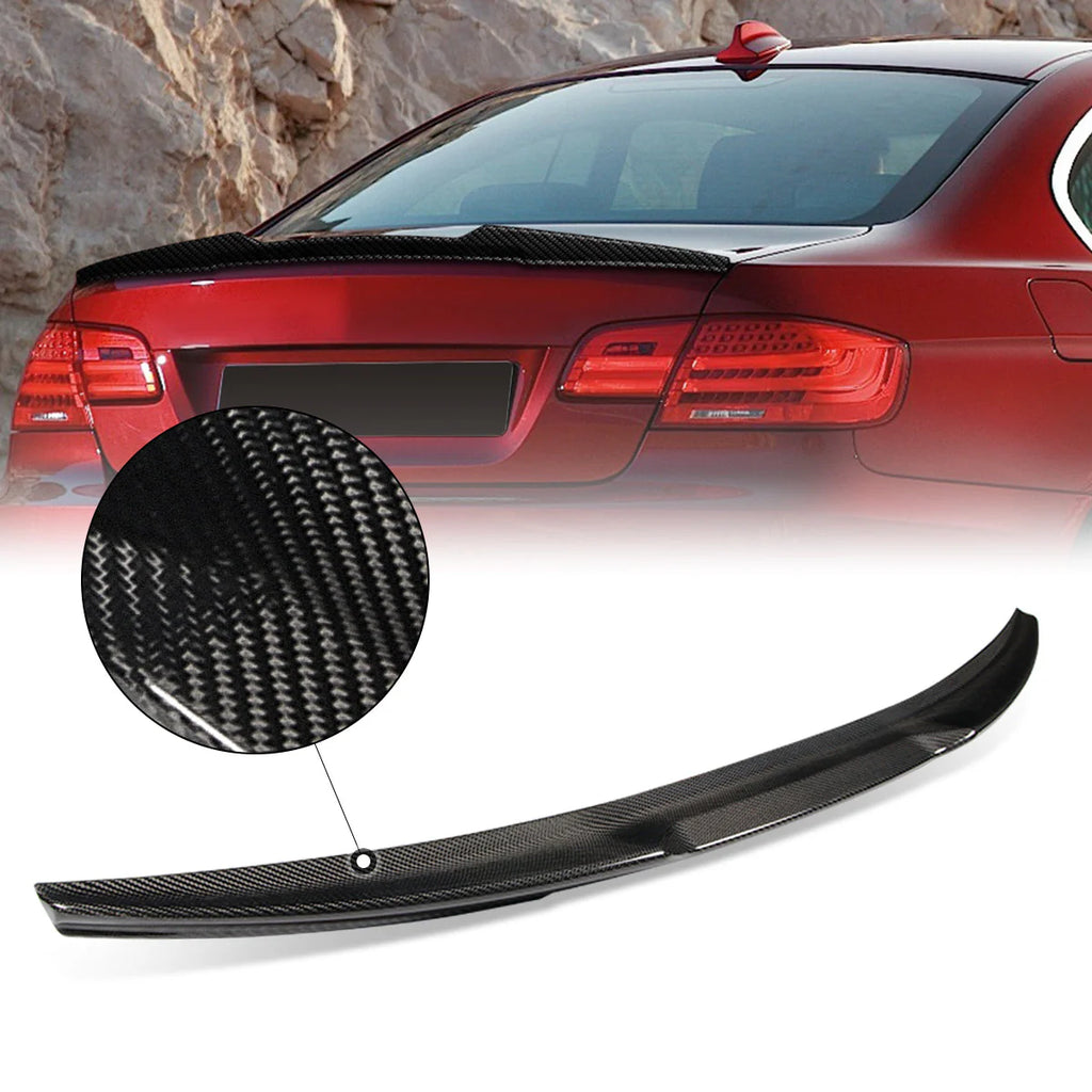 M4 Duck Bill Carbon Fiber Rear Trunk Lid Spoiler 07-13 BMW 3-Series E92 Coupe